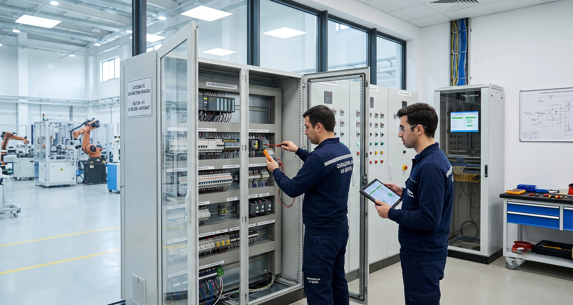 Avtomatik idarə etmə panolarin quraşdırılması və servisi